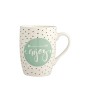 H&H Enjoy Set 6 Tazze Mug, Porcellana, Multicolore, 350 ml
