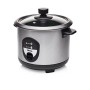 Tristar RK-6126 Cuociriso Elettrico Recipiente Antiaderente 1 lt 400 w, Acciaio Inossidabile