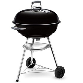 Weber 1321004 - Barbecue compatto a carbone, 57 cm, Nero