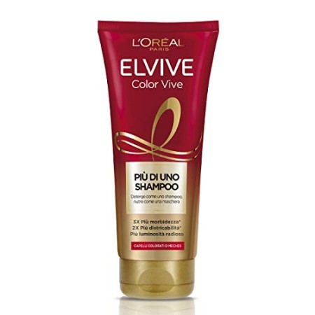 L’Oreal Paris Elvive Più di uno Shampoo, Color Vive, Shampoo Nutriente per Capelli Colorati o con Meches