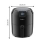 Moulinex EZ4018 Easy Fry Deluxe, Friggitrice ad Aria Senza Olio, 8 Modalità Preimpostate, Capacità XL fino a 6 Persone, 80° a