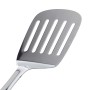 Relaxdays Porta Utensili da Cucina, Set da 5 Accessori, 4 Mestoli, Portaposate, Portamestoli, Kit in Acciaio, Argento, Inox, 5 p