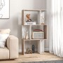 homcom Libreria di Design Scaffale Ufficio Legno Moderna 3 Ripiani 60 × 24 × 111.4cm
