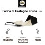 CiboCrudo Farina di Castagne Biologica Cruda, RawOrganic – 500 gr – Prodotto italiano, Farina Crudista Bio, Sana e Naturale,