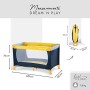 Hauck Dream N Play Lettino da Viaggio per Neonati e Bambini Fino a 15 Kg con Leggero Anti-Ribaltamento, Multicolore  (Giallo/ Bl