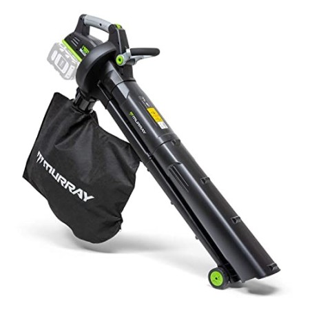 Murray 1697305 IQ18LBV Dual Soffiatore/Aspiratore 18V/36V a Batterie agli Ioni di ALitio, Senza Filo, Velocità dell'Aria 247 km