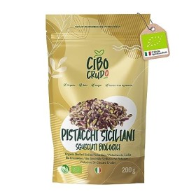 CiboCrudo Pistacchi Crudi Sgusciati Bio Raw Organic, Non Tostati, Non Salati, Origine Sicilia, Al Naturale, Fonte di Acidi Grass