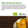 CiboCrudo Olio di Semi di Zucca Bio, Alimentare Spremuto a Freddo, Austriaco, Puro e Naturale al 100%, Naturalmente Privo di Glu