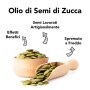 CiboCrudo Olio di Semi di Zucca Bio, Alimentare Spremuto a Freddo, Austriaco, Puro e Naturale al 100%, Naturalmente Privo di Glu
