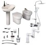 OGOMONDO Componenti Bagno Completo di Sanitari Accessori e Rubinetteria Cromata