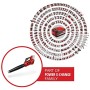 Einhell Spazzafoglie a Batteria Ge-Lb 36/210 Li E-Solo Power X-Change (Ioni di Litio, 18 V, 816 M³/H Potenza di Soffiatura, 3 L