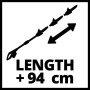 Einhell Tagliasiepi Telescopico a Batteria GE-HH 18/45 Li T-Solo (impugnatura principale inclinabile, senza batteria e caricabat