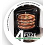 Guardini Scatola regalo 10 pezzi pizza: 1 Griglia porta tegami+4 Tegami pizza Ø32cm+4 Coltelli+1Rotella, Acciaio con rivestimen