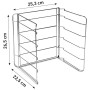Guardini Scatola regalo 10 pezzi pizza: 1 Griglia porta tegami+4 Tegami pizza Ø32cm+4 Coltelli+1Rotella, Acciaio con rivestimen