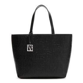 ARMANI EXCHANGE Liz-Open Medium Shopping Tote, 28 x 11 x 40 cm, Nero (nero (nero - nero).), 28x11x40 cm (B x H x T)