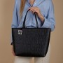 ARMANI EXCHANGE Liz-Open Medium Shopping Tote, 28 x 11 x 40 cm, Nero (nero (nero - nero).), 28x11x40 cm (B x H x T)