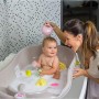 OKBABY Onda - Vaschetta dal Design Ergonomico per il Bagnetto del Neonato 0-12 Mesi - Bianco
