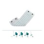 Leifheit Clean Twist M micro duo Panno Mop in Microfibra, Ricambio Panno Lavapavimenti con Setole Speciali Ottimo per Pavimenti 