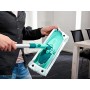 Leifheit Clean Twist M micro duo Panno Mop in Microfibra, Ricambio Panno Lavapavimenti con Setole Speciali Ottimo per Pavimenti 