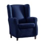 Eysa F817083 Aquiles Copripoltrona Elastico, Poliestere-Cotone, Blu, 37x29x5 cm