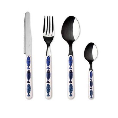 Excelsa Ocean Servizio 24 Posate, Acciaio Inox 18/0