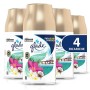 Glade Automatic Spray Ricarica, Fragranza Exotic Tropical Blossom, Formato Scorta, 1 Confezione da 4 X 269 ml