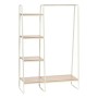 Iris Ohyama - Iris Ohyama - Guardaroba / Appendiabiti con ripiano basso in legno MDF e metallo - Garment Rack PI-B3 - quercia ch