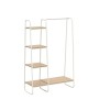 Iris Ohyama - Iris Ohyama - Guardaroba / Appendiabiti con ripiano basso in legno MDF e metallo - Garment Rack PI-B3 - quercia ch
