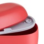 Alessi Food à Porter | SA02 R - Lunch Box a Tre Scomparti in Resina Termoplastica, Rosso