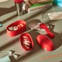 Alessi Food à Porter | SA02 R - Lunch Box a Tre Scomparti in Resina Termoplastica, Rosso