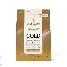 Callebaut Gold 30,4% - Gocce di Cioccolato Bianco al Caramello (callets) 2,5kg