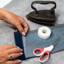 KORBOND Nastro Adesivo per Orlo, 20 m x 2 cm, Non Serve Cucire, Ideale per orli, Jeans, Pantaloni, Abiti da Lavoro, Badge, Gremb