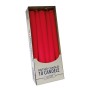 Cereria di Giorgio Risthò Candele Coniche per Candeliere, Cera, Rosso, 2.2 x 25 cm, 10 unità