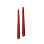 Cereria di Giorgio Risthò Candele Coniche per Candeliere, Cera, Rosso, 2.2 x 25 cm, 10 unità