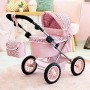 Bayer Design- Passeggino Trendy, Carrozzina per Bambole con Borsa, Colore Rosa con Motivo Leopardo, 13002AA