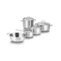 Barazzoni Cuocimania Batteria 9 Pezzi, Acciaio Inox 18/10. Made in Italy.