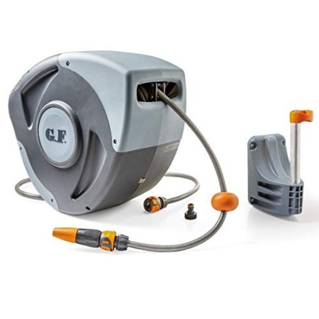 GF GARDEN Rewall 30 Avvolgitubo Automatico a Parete, Grigio