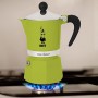 Bialetti Rainbow Caffettiera Colorata, Alluminio, Verde, 1 Tazza