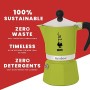 Bialetti Rainbow Caffettiera Colorata, Alluminio, Verde, 1 Tazza
