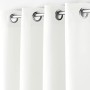 Douceur d’Intérieur, tenda con occhielli in metallo, 140 x 260 cm, in poliestere, tinta unita, colore: bianco