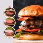 Levivo Pressa per Hamburger, 3 pz., Piastra di Pressatura, Estrazione, Contenitore Principale 50 Fogli Antiaderenti, per Prepara