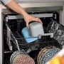 Guzzini Store&More Kitchen Active Design Set 3 Contenitori Ermetici Bassi per Frigo/Freezer/Forno A Microonde, 19.5 x 19.5 x 9.3