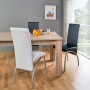 BAKAJI Tavolo Sala da Pranzo Cucina Forma Rettangolare Design Moderno in Legno MDF Finitura in Melammina Dimensione 120 x 80 x 7