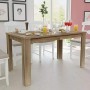 BAKAJI Tavolo Sala da Pranzo Cucina Forma Rettangolare Design Moderno in Legno MDF Finitura in Melammina Dimensione 120 x 80 x 7