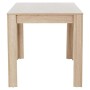 BAKAJI Tavolo Sala da Pranzo Cucina Forma Rettangolare Design Moderno in Legno MDF Finitura in Melammina Dimensione 120 x 80 x 7