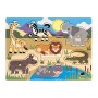 Melissa & Doug- Safari Puzzle in Legno, Multicolore, 19054