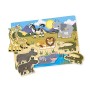 Melissa & Doug- Safari Puzzle in Legno, Multicolore, 19054
