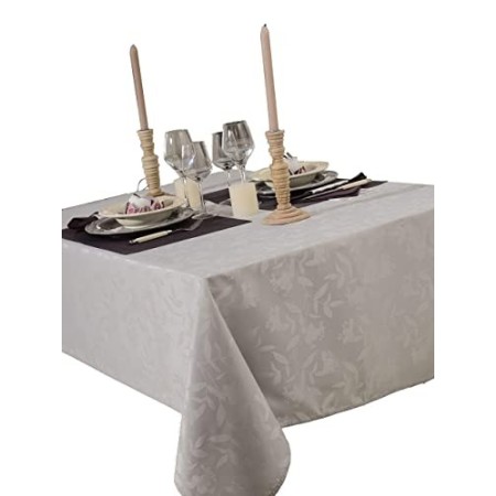 CALITEX Tovaglia Damassee Ombra Grigio Perla 150 x 300
