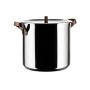 Alessi Edo Pentola, Manici in Acciaio Inossidabile 18/10 con Rivestimento in PVD, Marrone
