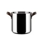 Alessi Edo Pentola, Manici in Acciaio Inossidabile 18/10 con Rivestimento in PVD, Marrone